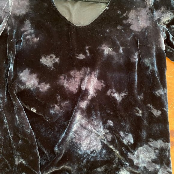 RAQUEL ALLEGRA VELVET TSHIRT TOP SIZE 0 XS IN STORM - Picture 12 of 12
